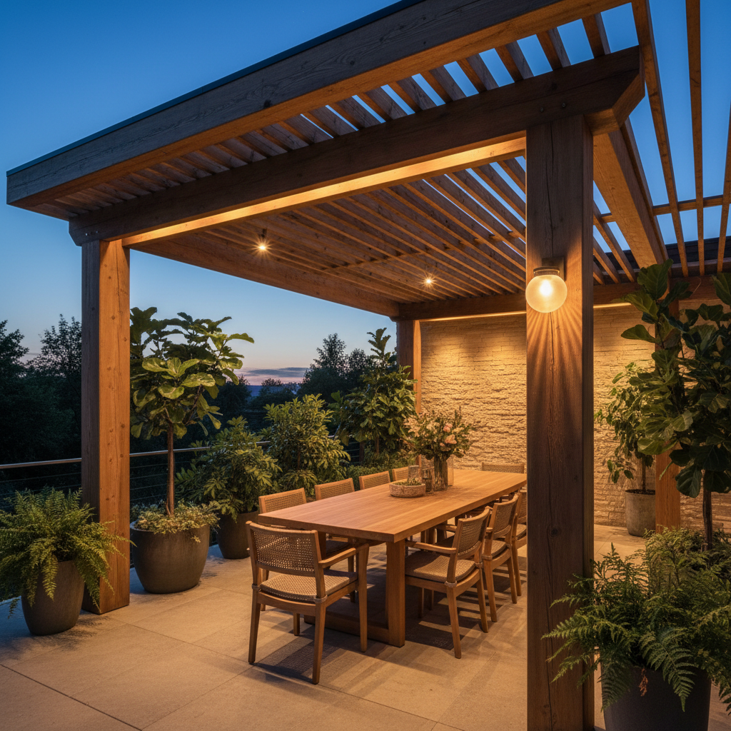 Éclairage terrasse couverte : solutions sans fil