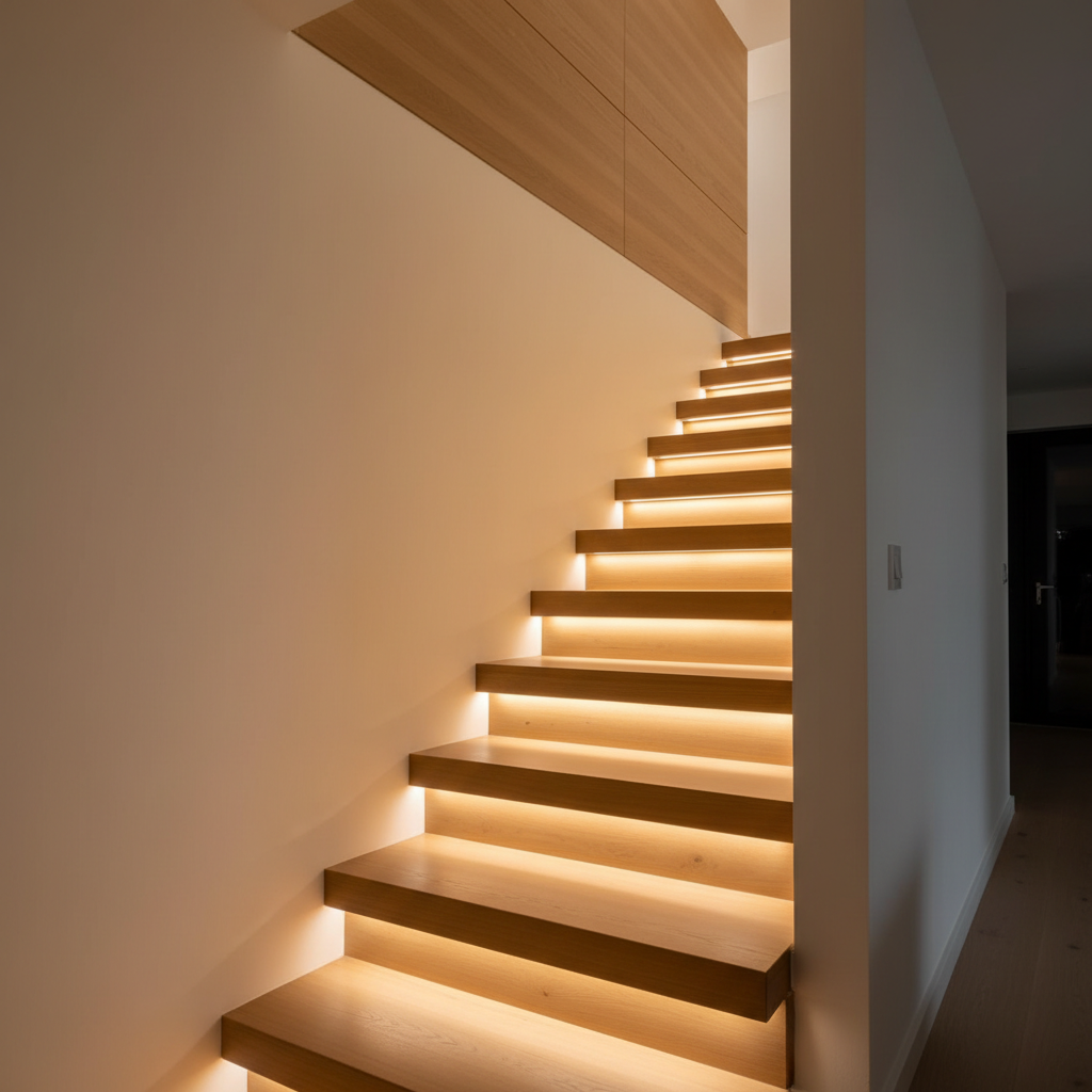 Éclairage escalier LED : sécurité ou déco, comment faire ?