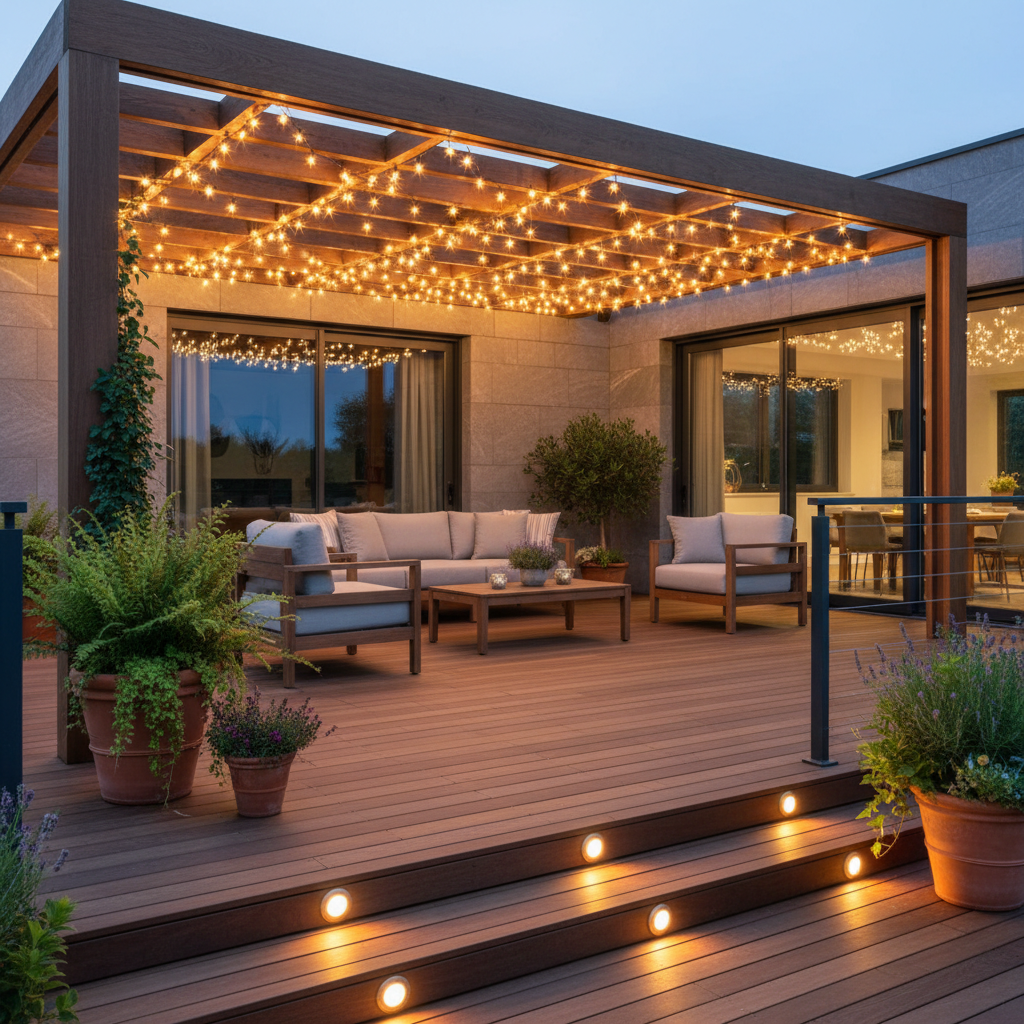 Éclairage terrasse LED : 3 approches pour une ambiance réussie