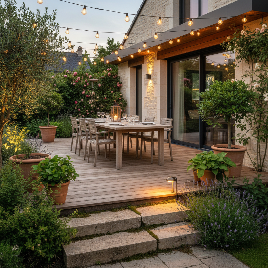 Éclairage terrasse extérieur : le combo gagnant