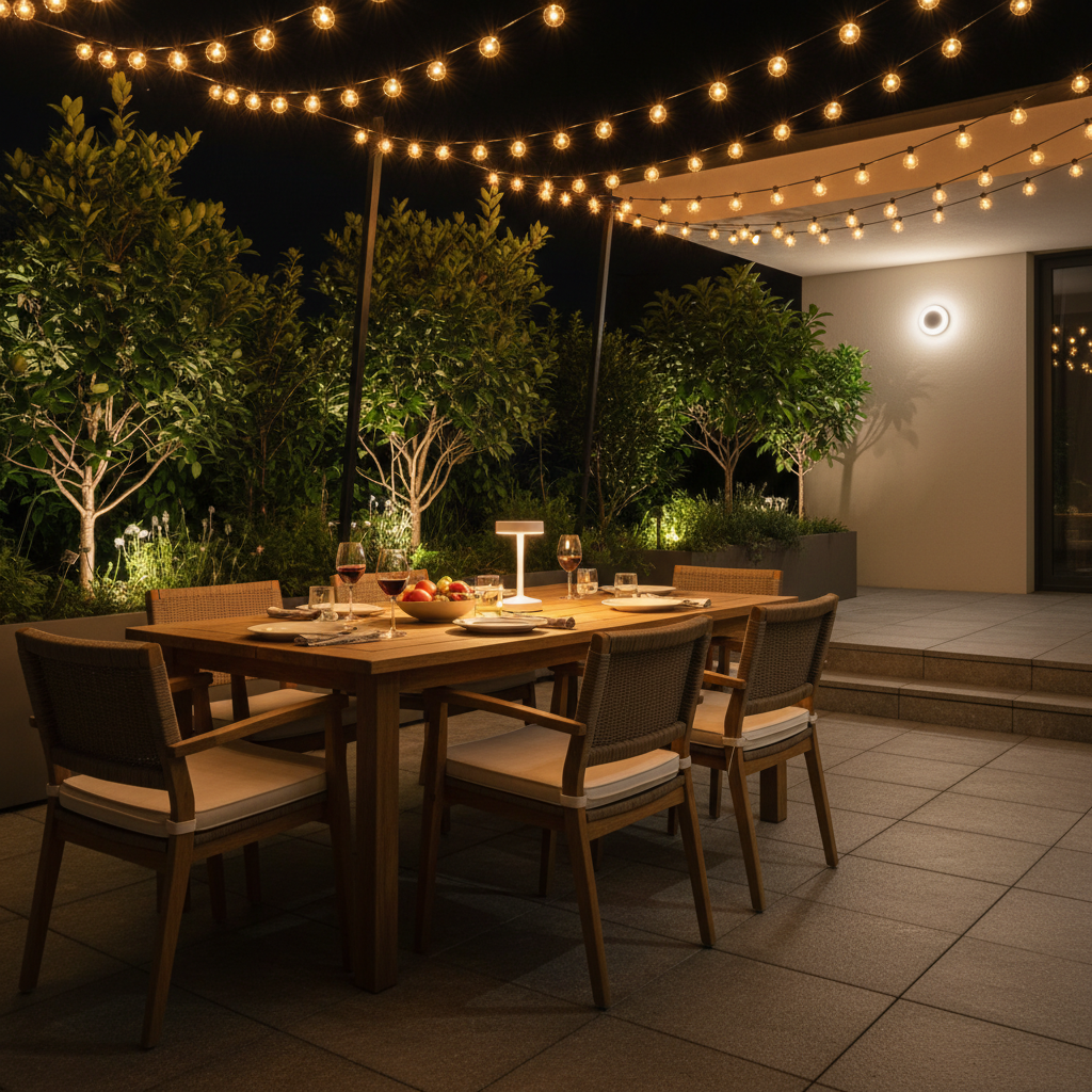 Lumière terrasse extérieur : le combo parfait pour vos soirées