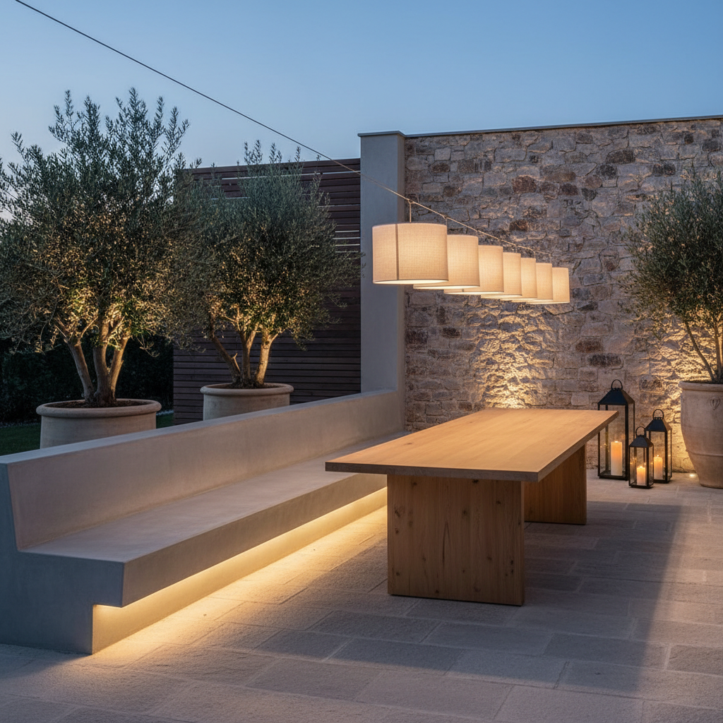 Éclairage terrasse moderne : idées tendance 2026