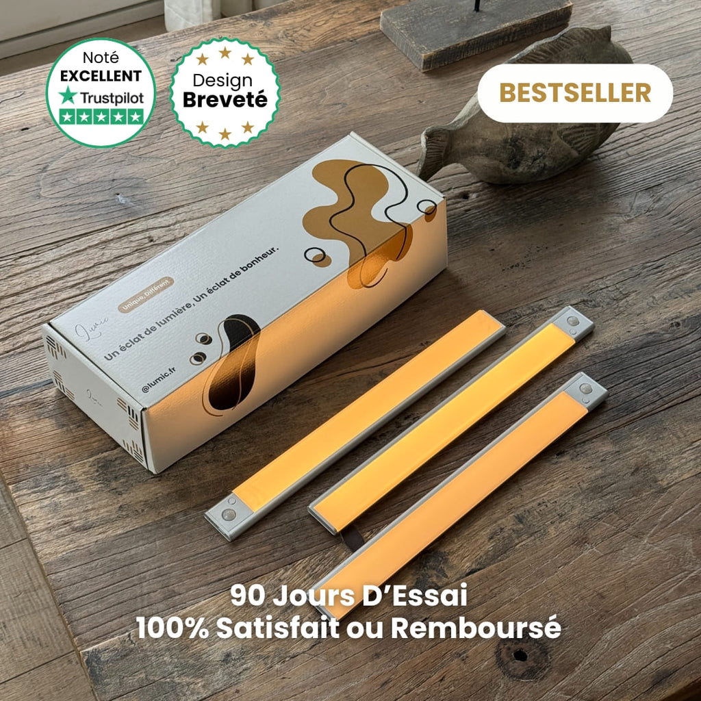 Mouvement 3.0™  | Réglette LED sans fil à détecteur de mouvements