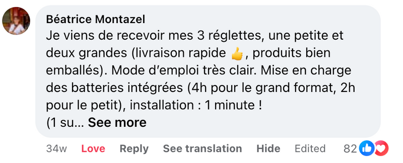 Customer testimonial 1